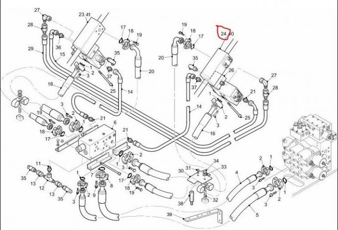 CE Hydraulic Ελεγχος Valve Linde φθάνοντας στοίβακτη Parts 1